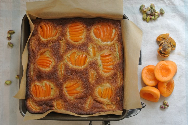 Almond pistachio apricot bars