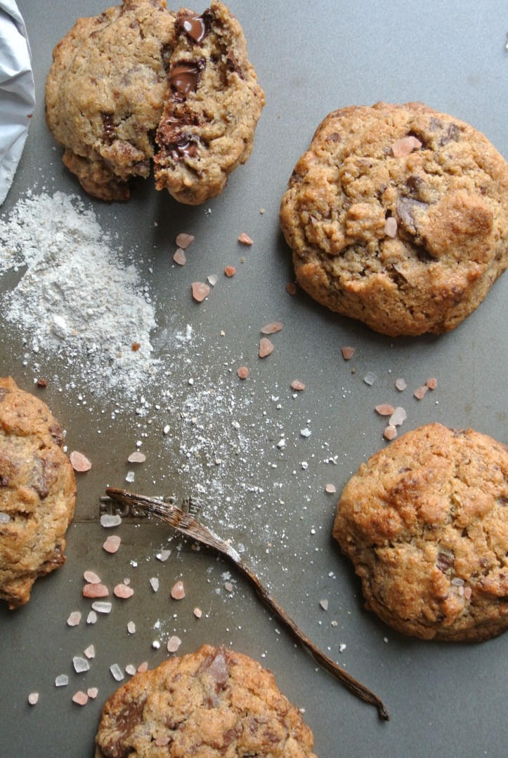 rye chocolate sea salt cookies